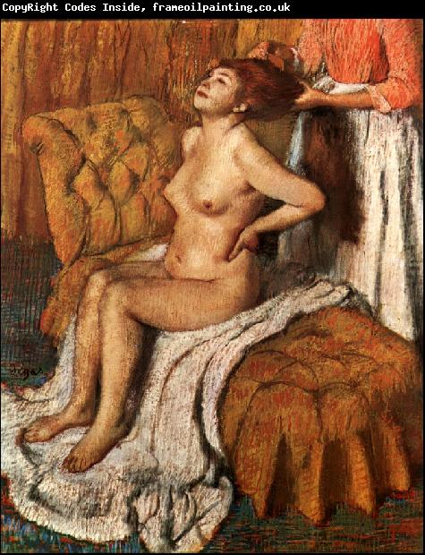 Edgar Degas A Woman Having her Hair Combed